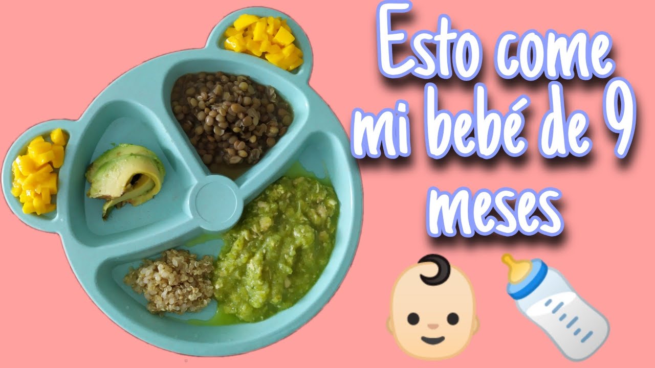 cena para bebé de 9 meses