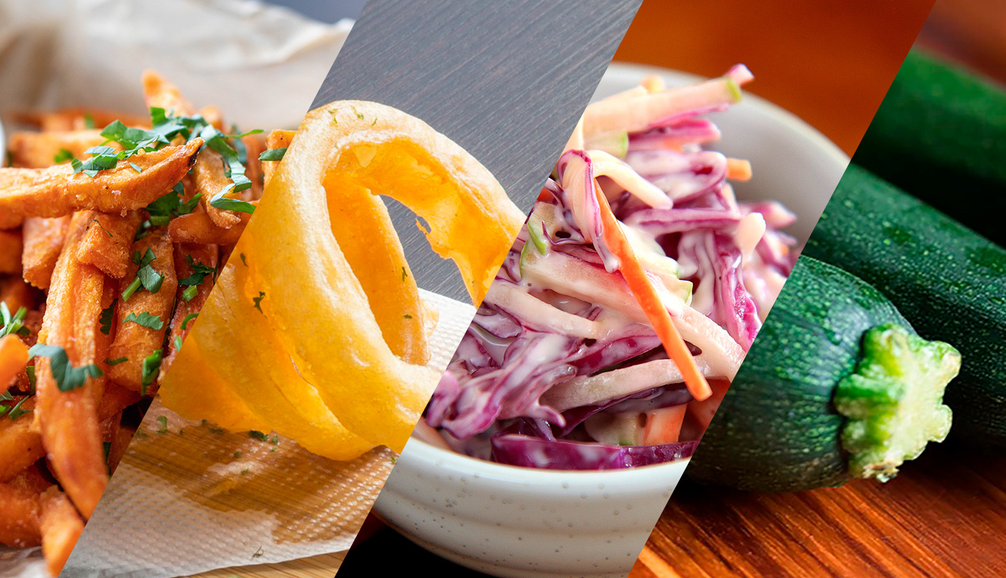 con que acompañar una hamburguesa sin pan