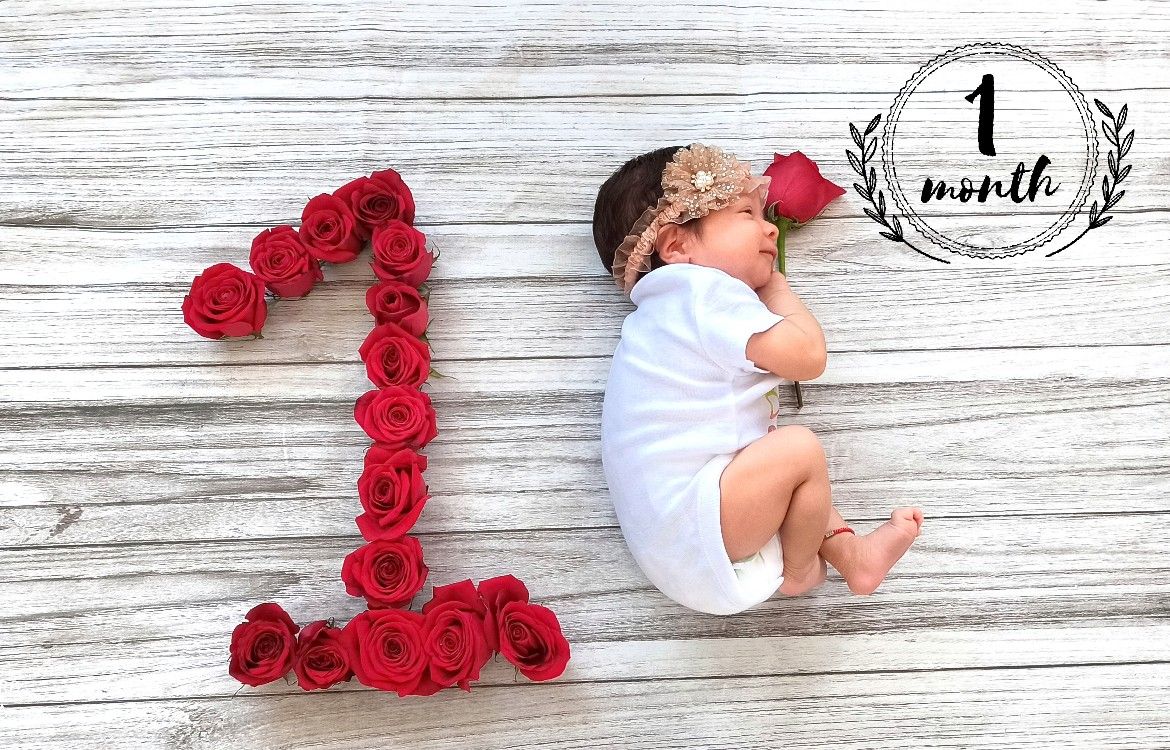 ideas para fotos de bebés en casa