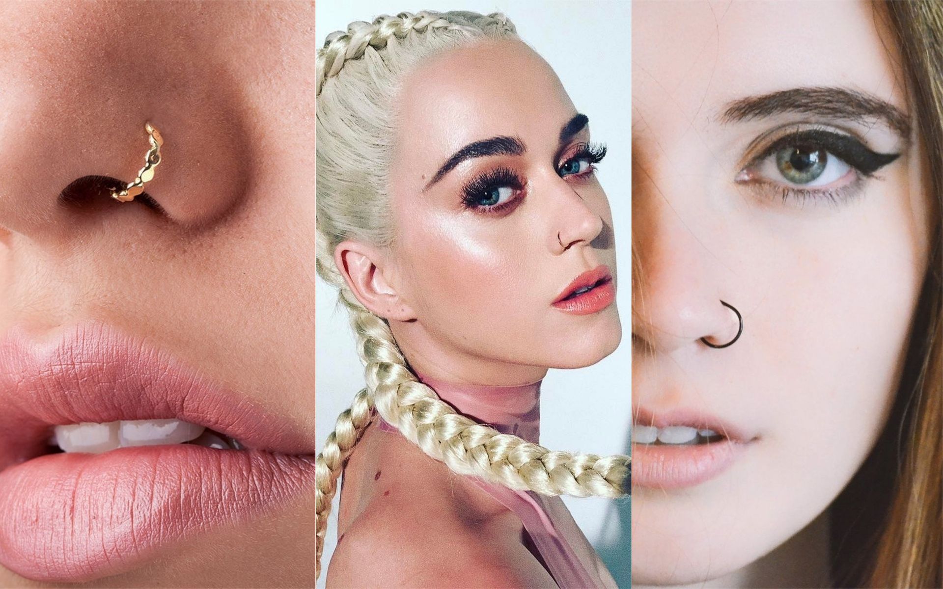 Tipos De Piercings En La Nariz Piercing Nariz Luna Oro 18k Para Joven